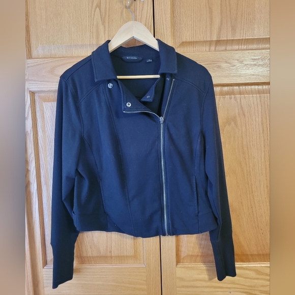 Moto- style cropped jacket- purchased from QVC. Never worn! - Picture 2 of 9